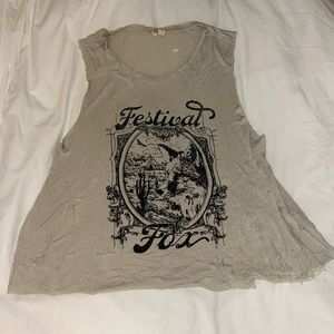 Spell & the gypsy festival fox vintage spell tank singlet distresses